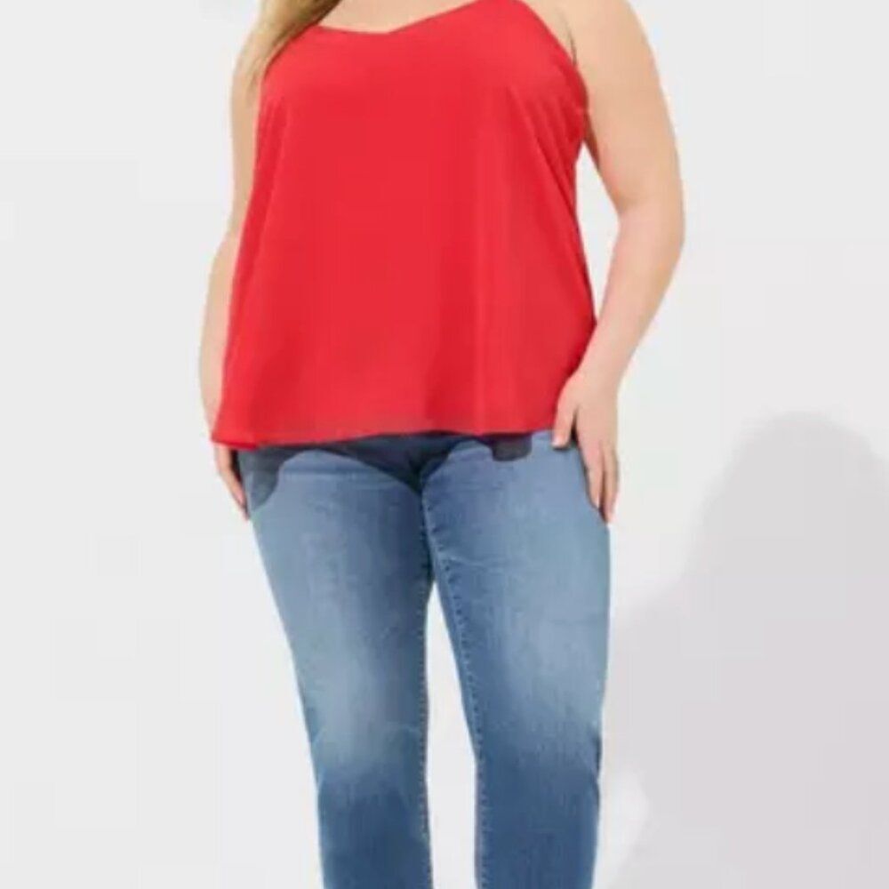 Torrid Sophie Chiffon Swing Cami Orange Size 3 NWOT Plus Size